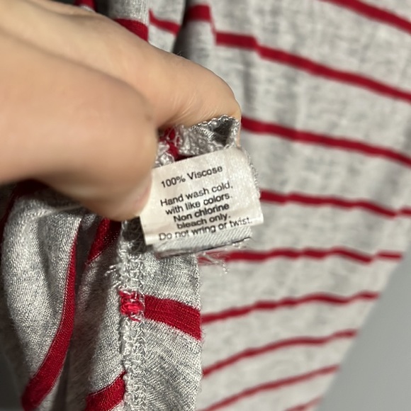 Madewell Grey and Red Anthem Striped Tank Top - Picture 5 of 5